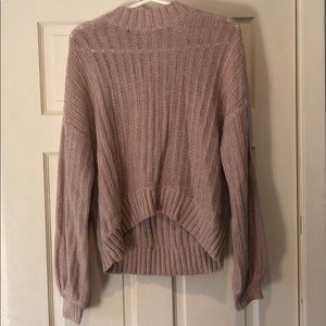 PINK TURTLE NECK SWEATER